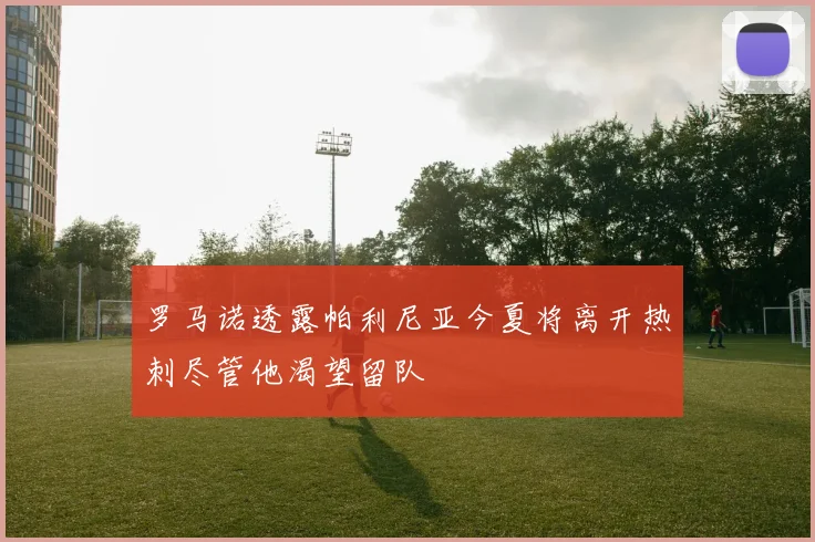 罗马诺透露帕利尼亚今夏将离开热刺尽管他渴望留队